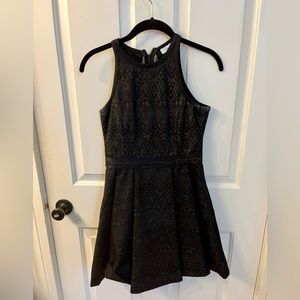 Parker gold detailed dress